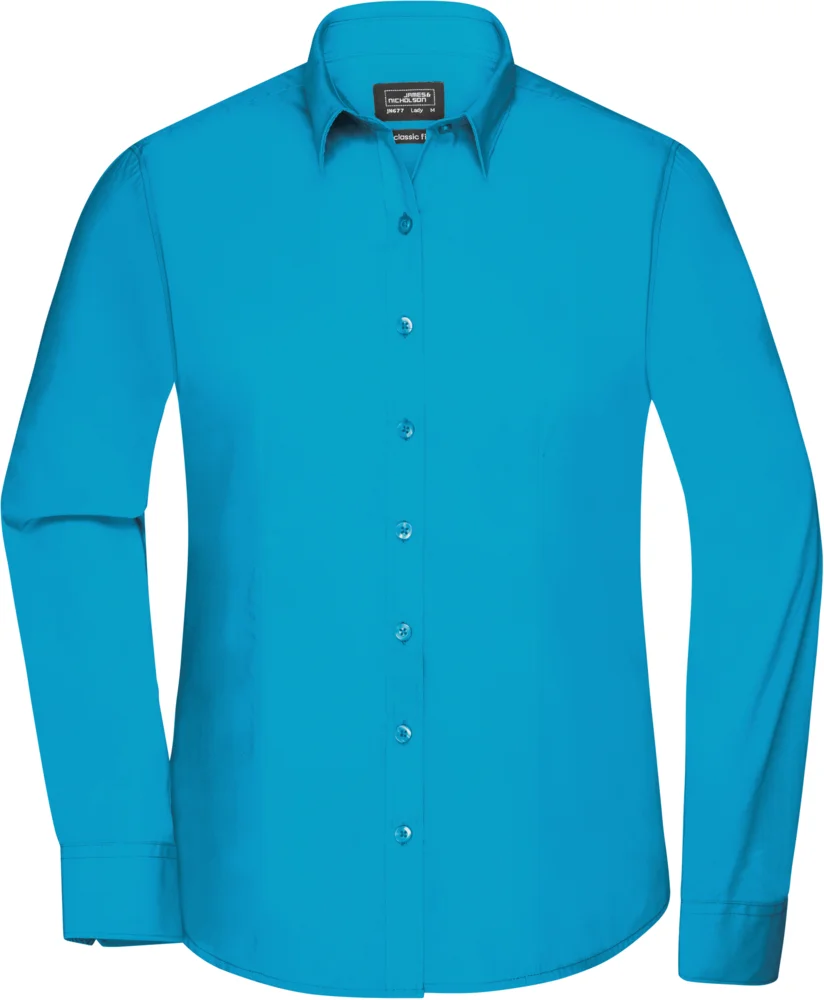 Popeline Bluse langarm