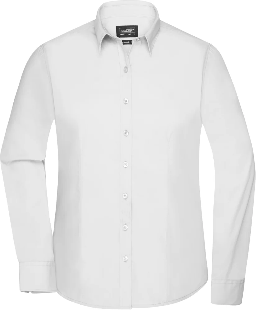 Popeline Bluse langarm