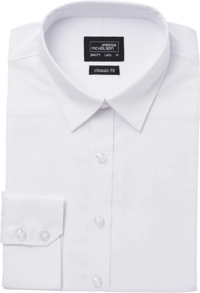 Popeline Bluse langarm