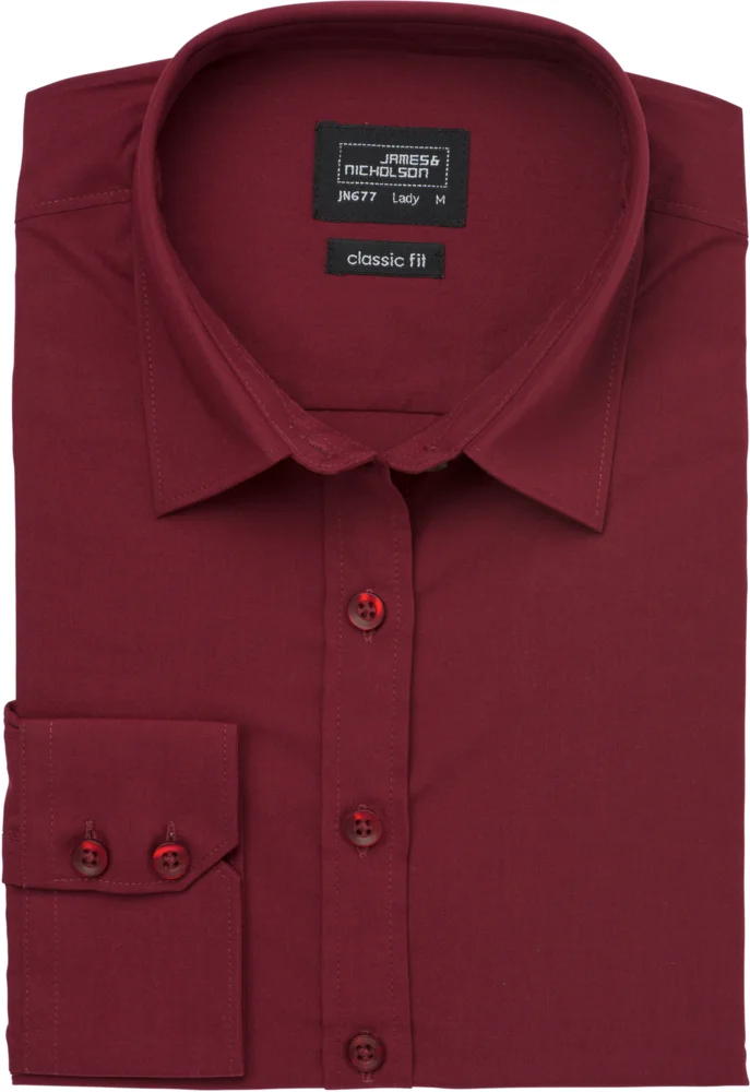 Popeline Bluse langarm