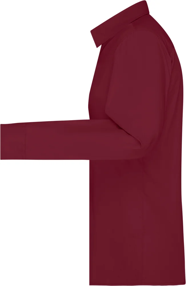 Popeline Bluse langarm