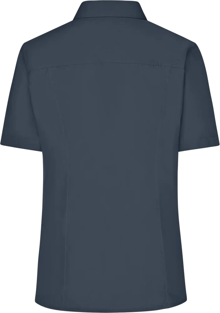 Popeline Business Bluse kurzarm