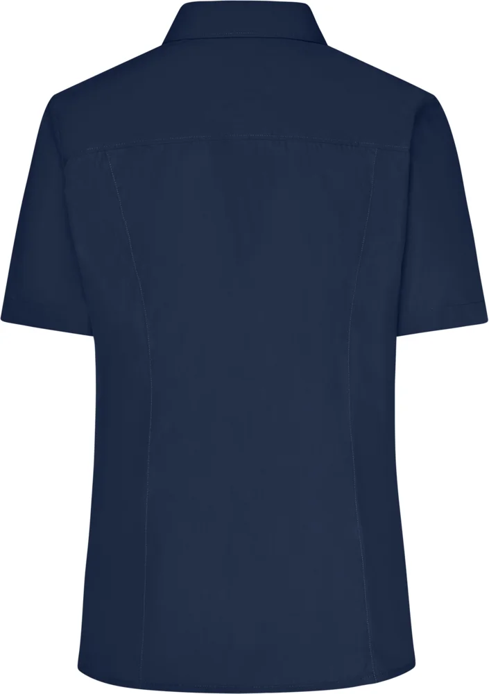 Popeline Business Bluse kurzarm