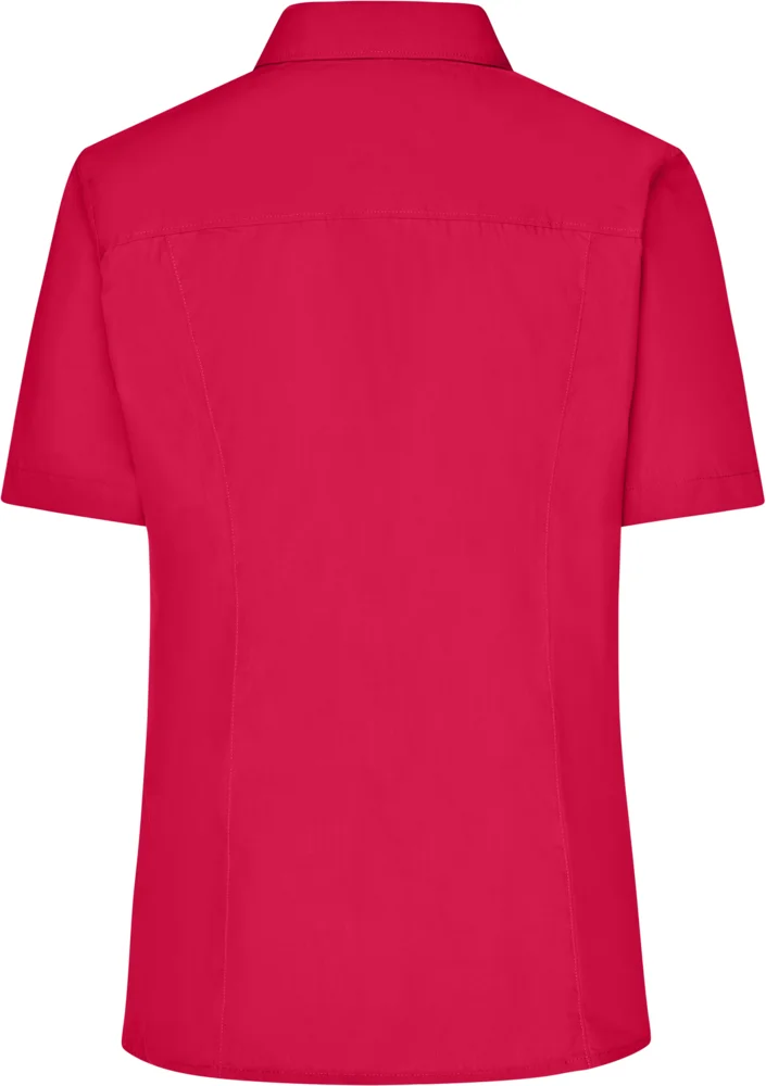 Popeline Business Bluse kurzarm