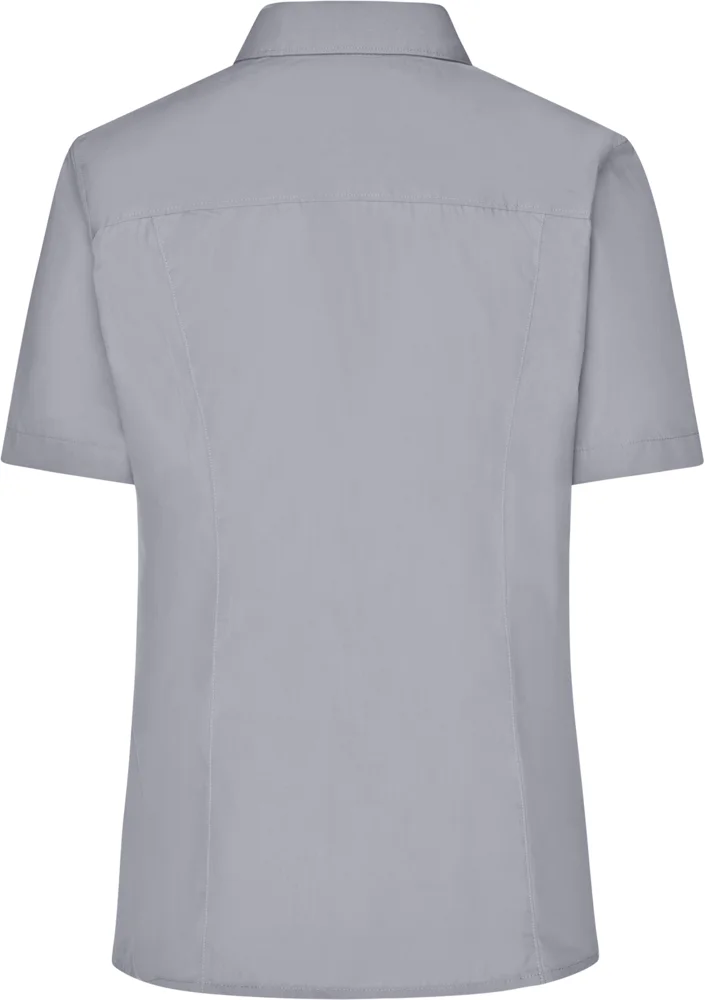 Popeline Business Bluse kurzarm