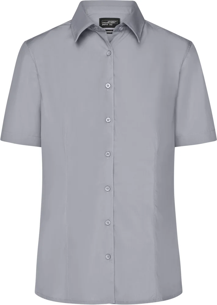 Popeline Business Bluse kurzarm
