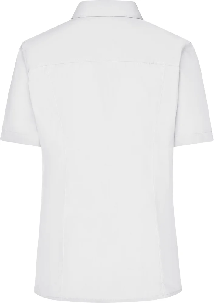 Popeline Business Bluse kurzarm