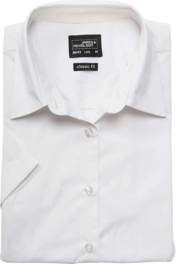 Popeline Business Bluse kurzarm