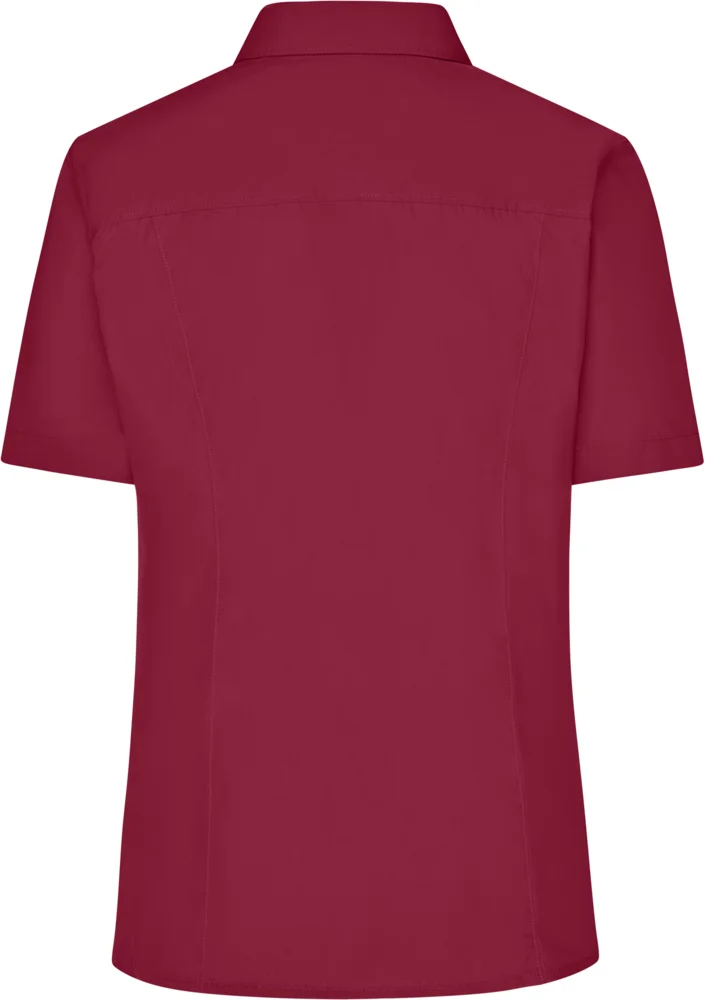 Popeline Business Bluse kurzarm