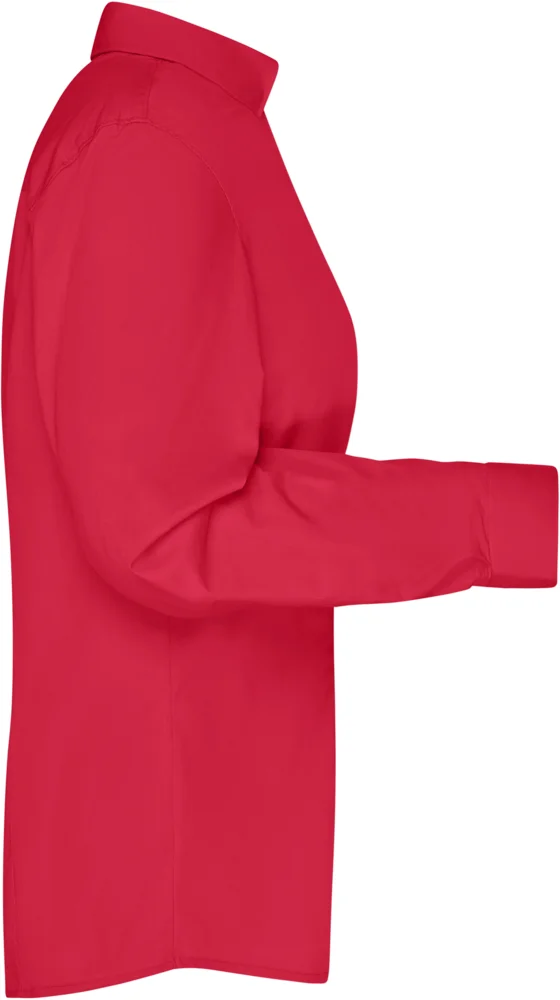 Popeline Business Bluse langarm
