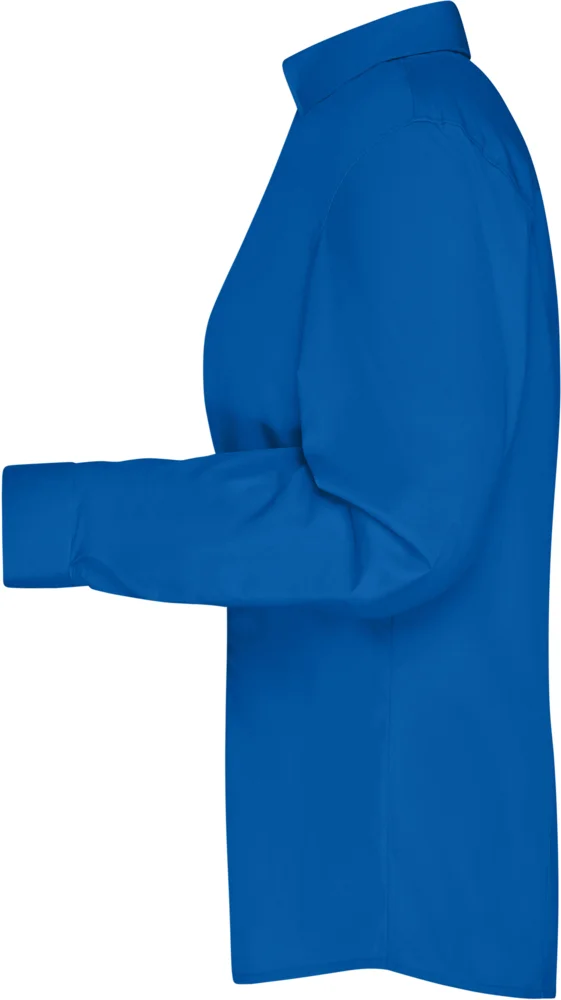 Popeline Business Bluse langarm