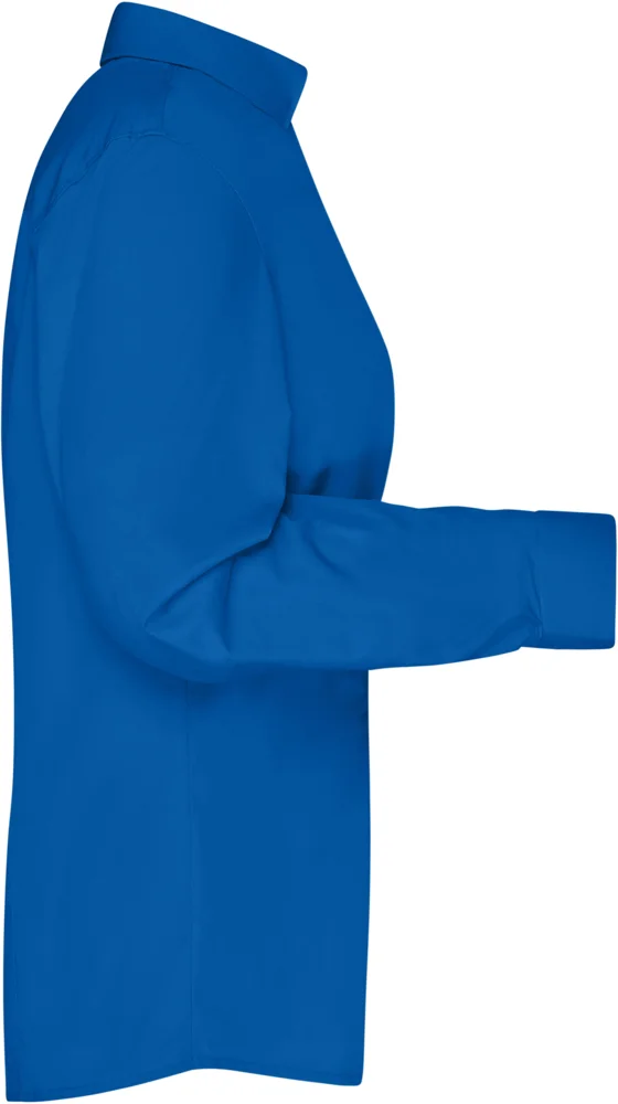 Popeline Business Bluse langarm
