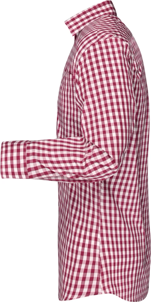 Popeline Karo Hemd langarm