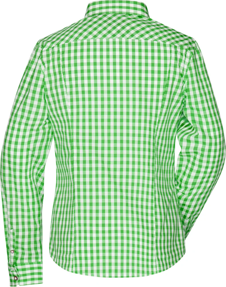 Popeline Karo Trachten Bluse