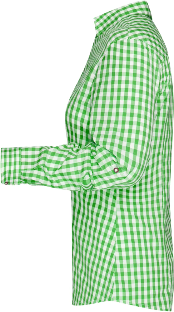 Popeline Karo Trachten Bluse