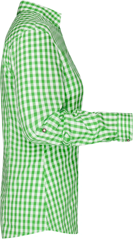 Popeline Karo Trachten Bluse
