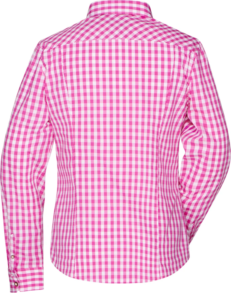 Popeline Karo Trachten Bluse