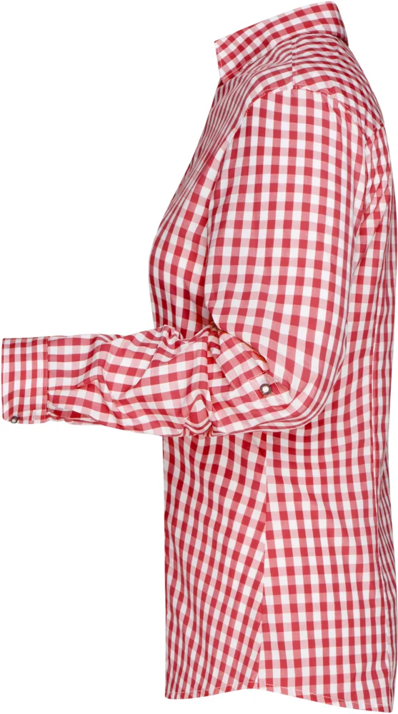 Popeline Karo Trachten Bluse