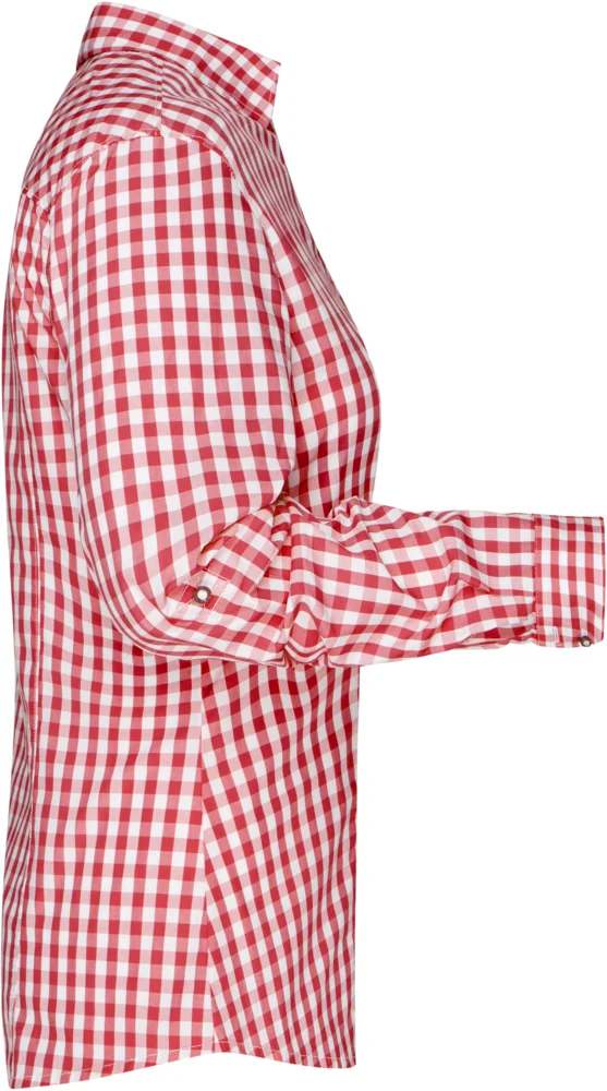 Popeline Karo Trachten Bluse