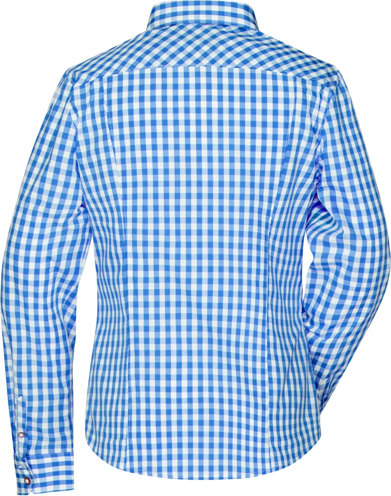 Popeline Karo Trachten Bluse