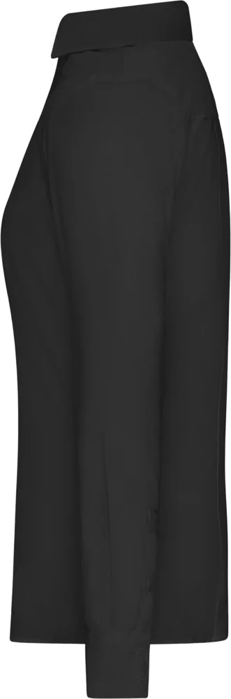 Popeline Slim Fit Bluse langarm