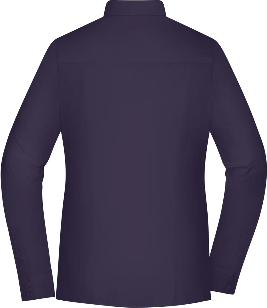Popeline Slim Fit Bluse langarm