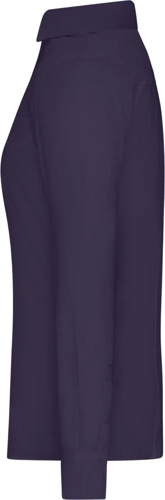 Popeline Slim Fit Bluse langarm