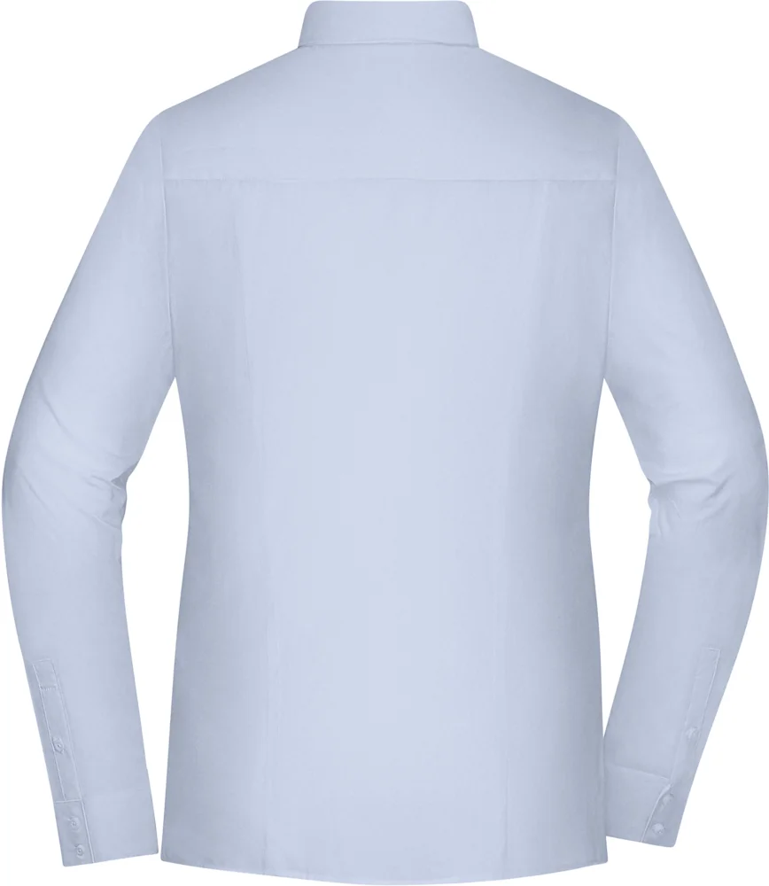 Popeline Slim Fit Bluse langarm