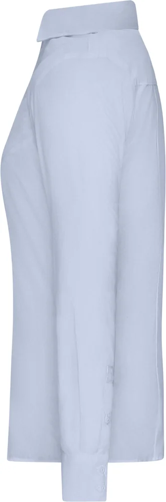 Popeline Slim Fit Bluse langarm