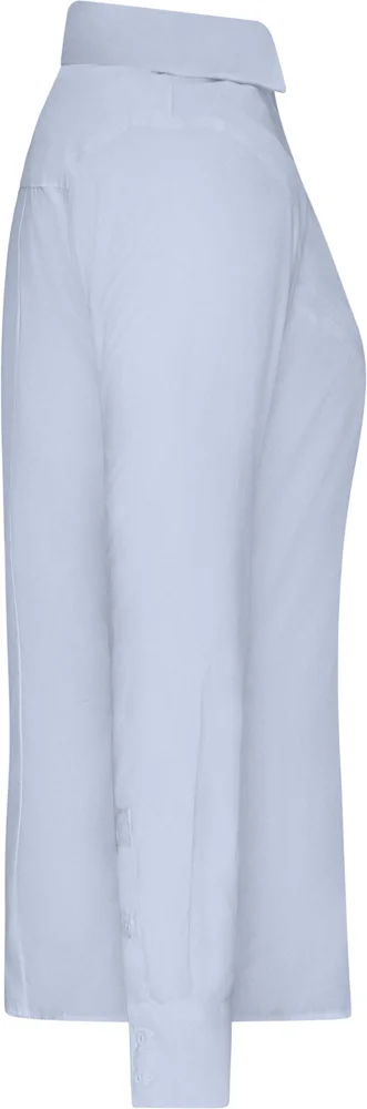 Popeline Slim Fit Bluse langarm
