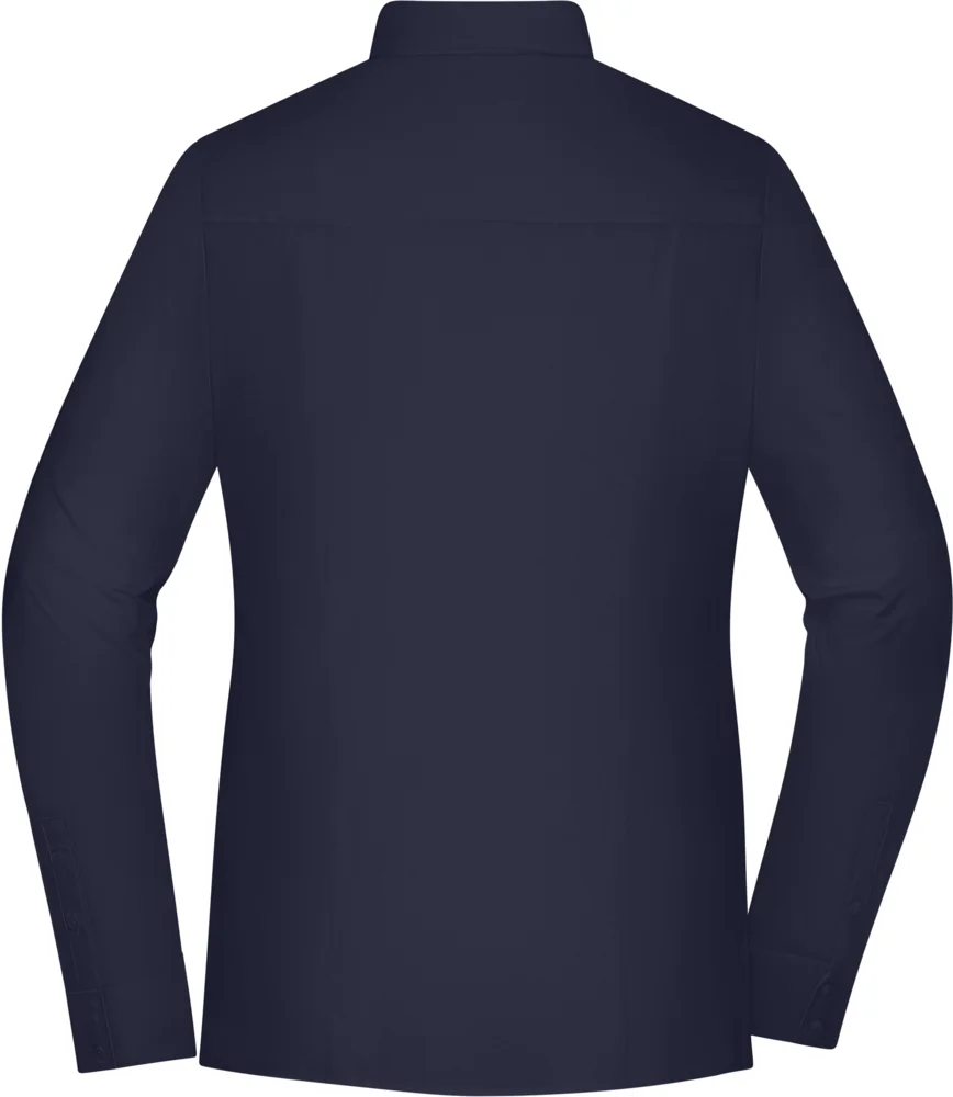 Popeline Slim Fit Bluse langarm