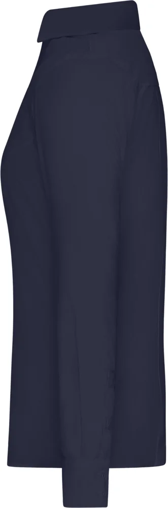 Popeline Slim Fit Bluse langarm