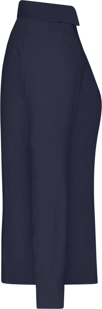 Popeline Slim Fit Bluse langarm