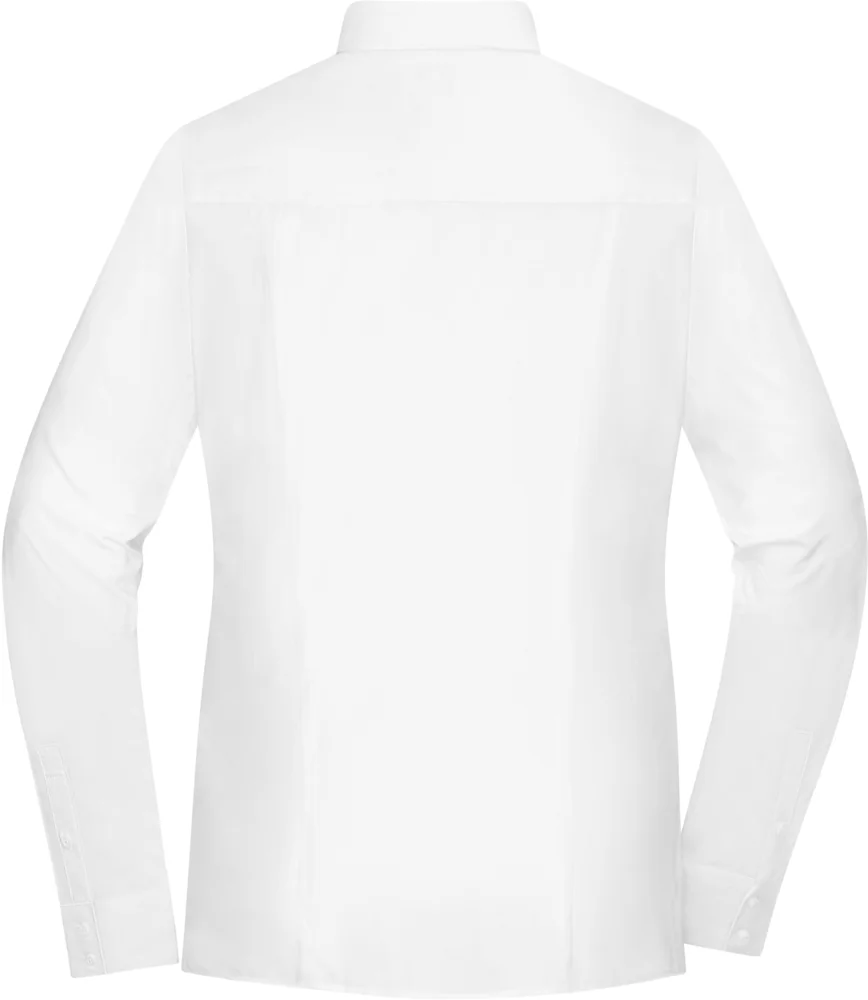 Popeline Slim Fit Bluse langarm
