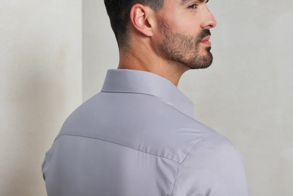 Popeline Stretch Hemd langarm