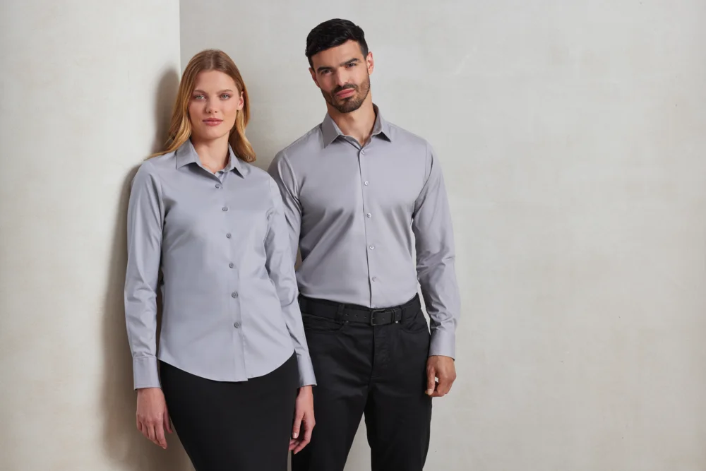 Popeline Stretch Hemd langarm