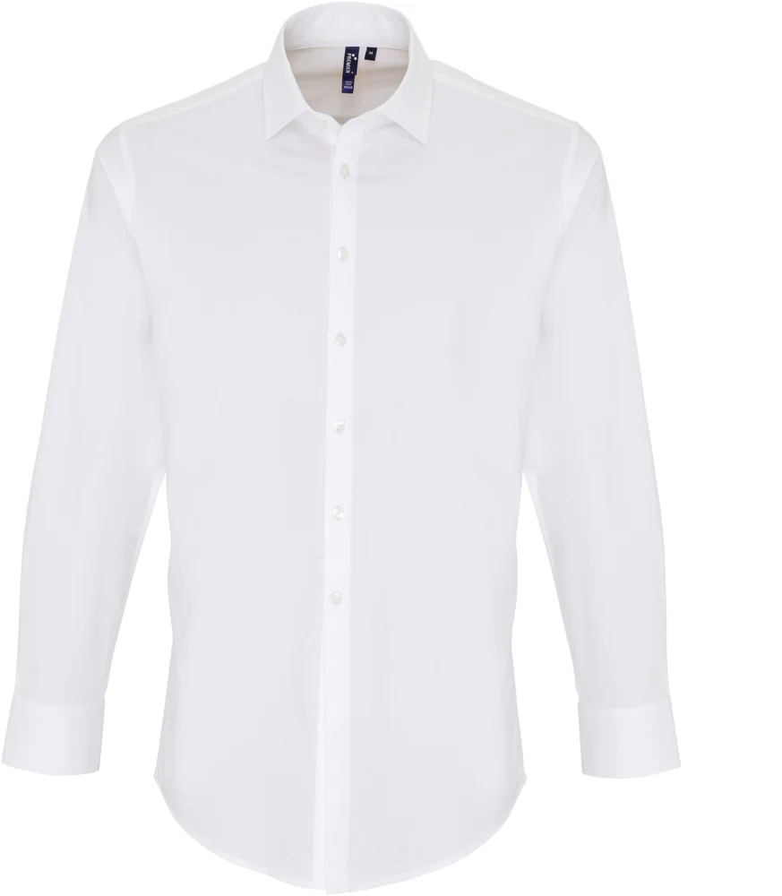 Popeline Stretch Hemd langarm