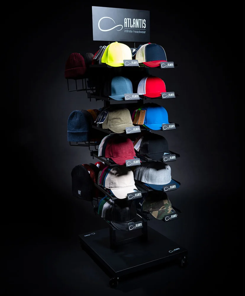 Presentation Display for caps and beanies