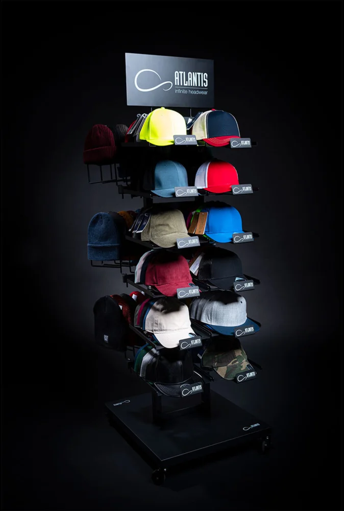 Presentation Display for caps and beanies