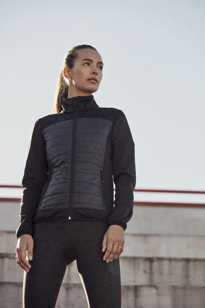 Reflektierende Damen Hybrid Jacke