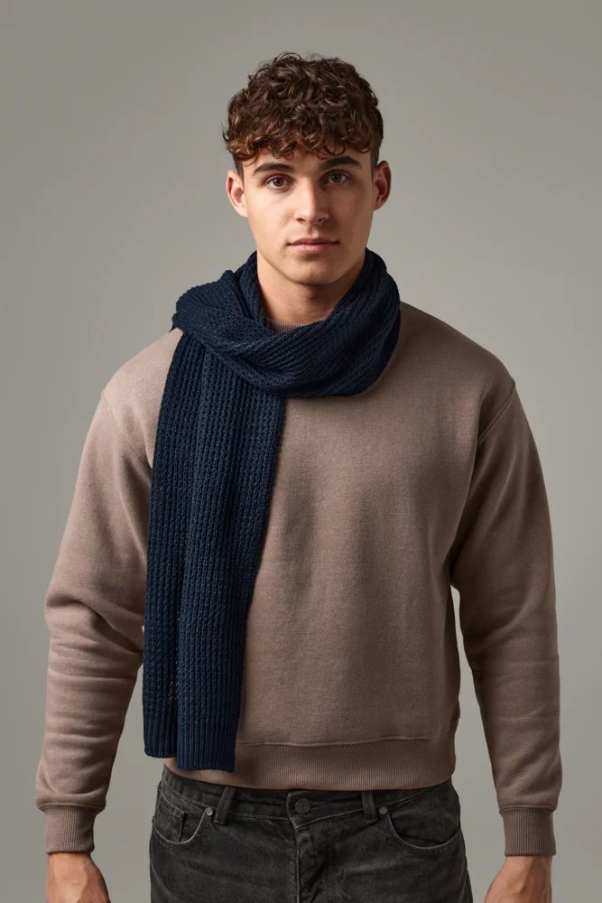 Schal aus Waffelstrick