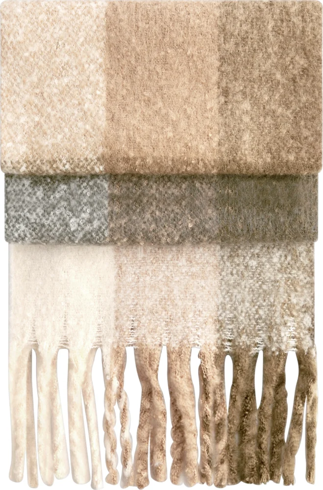 Schal "Fluffy Check"