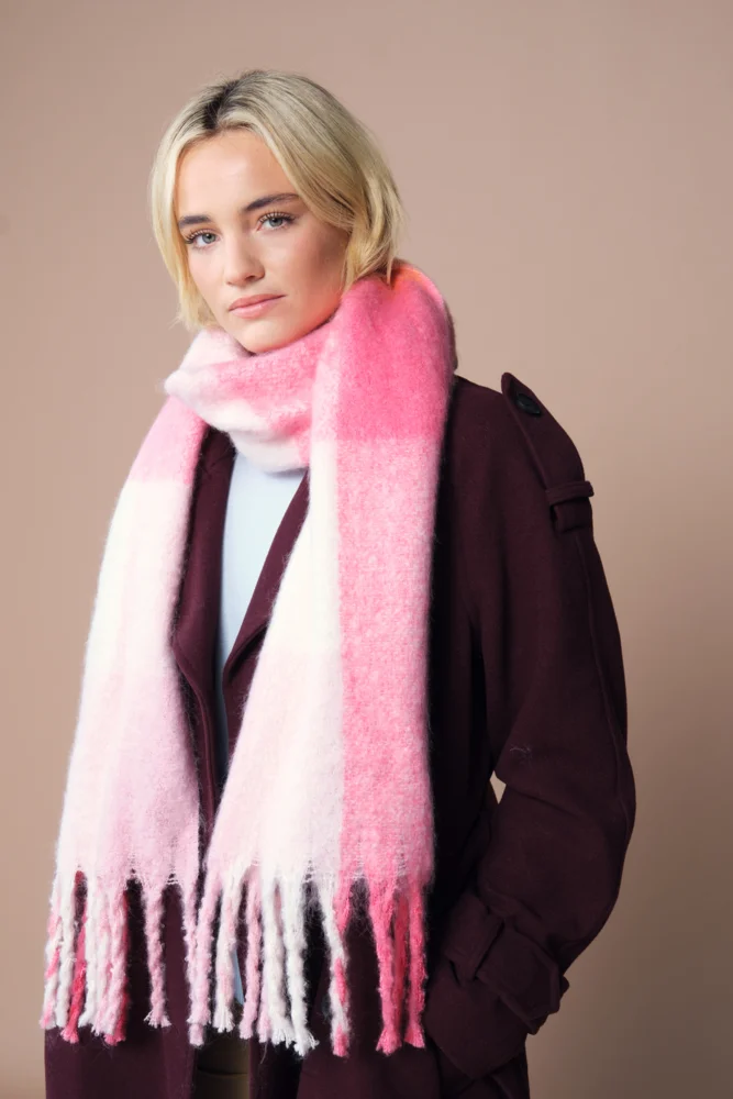 Schal "Fluffy Check"