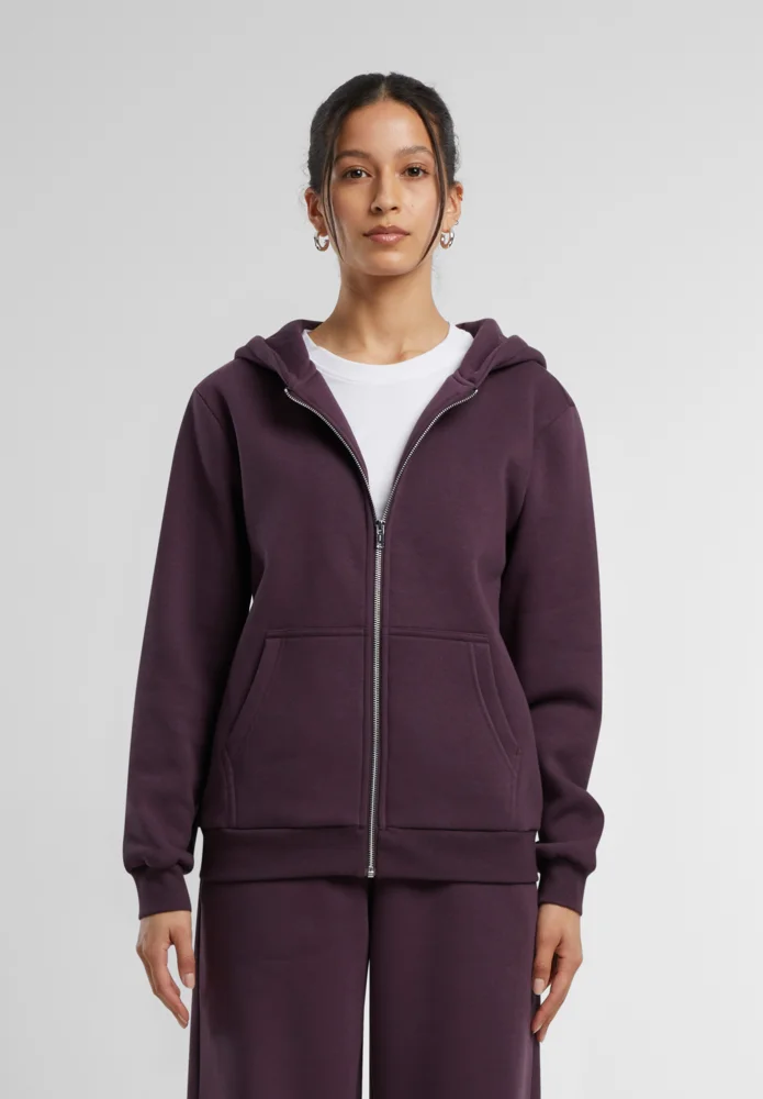 Schwere Damen Kapuzen Sweatjacke "Fluffy"