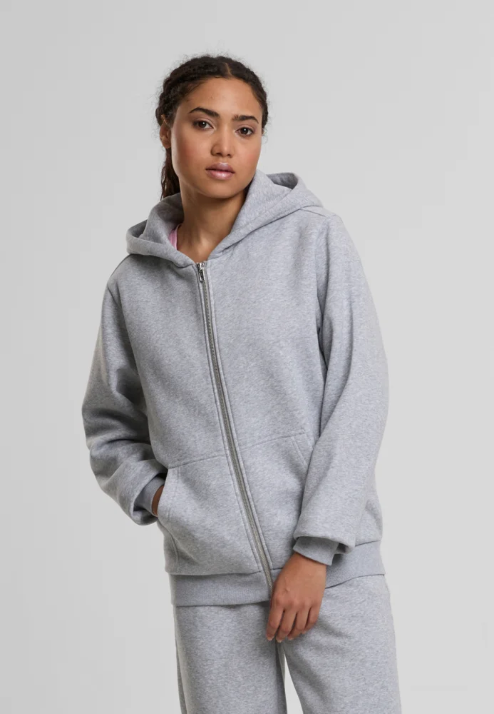 Schwere Damen Kapuzen Sweatjacke "Fluffy"