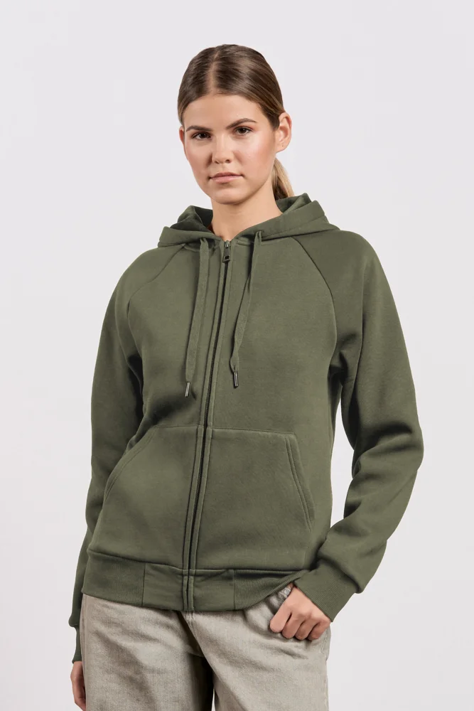 Schwere Damen Kapuzen Sweatjacke