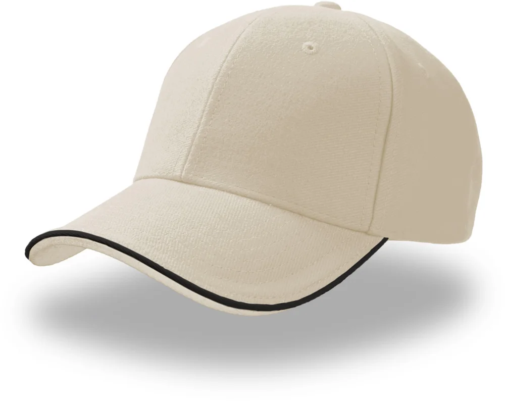 Heavy Brushed 6 Panel Sandwich Cap