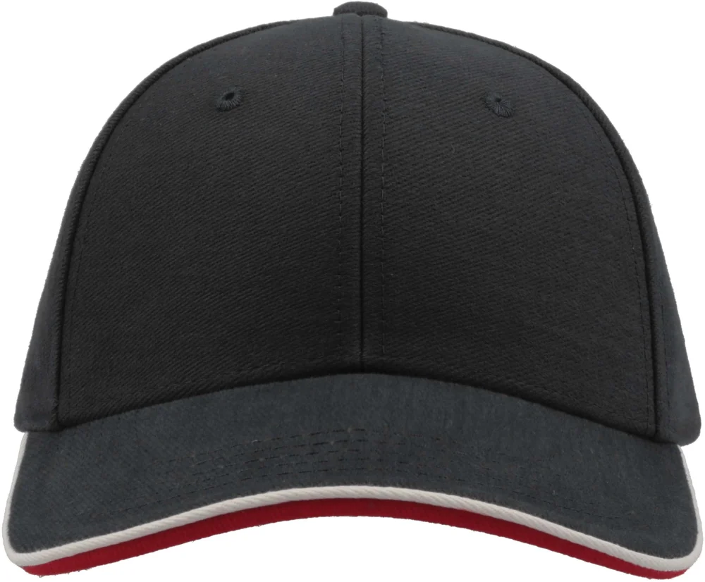 Heavy Brushed 6 Panel Sandwich Cap