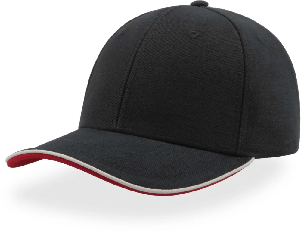 Heavy Brushed 6 Panel Sandwich Cap