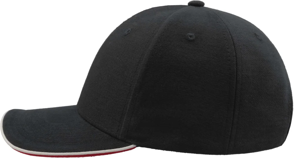 Heavy Brushed 6 Panel Sandwich Cap